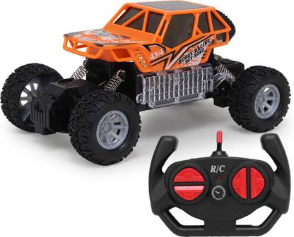 CADDLE & TOES Rock Car Remote Control With Lights , Spring wheels ,1:20 scale,Wheel Dual Button Remote control