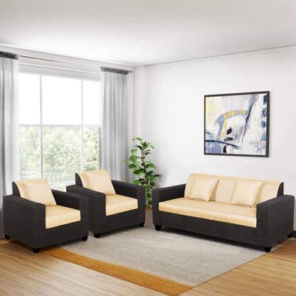 Brickwud Fabilo Fabric 3 + 1 + 1 Sofa Set