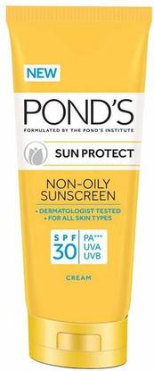 POND's Sunscreen - SPF 50 PA+++ Sun Protect Non-Oily Sunscreen SPF 30, 80 g