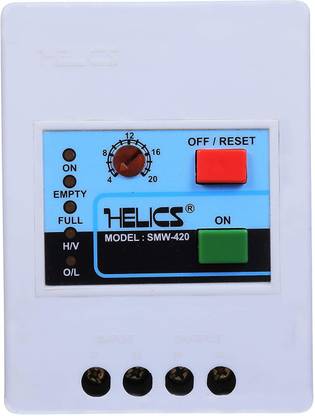 HELICS (SMW-420) : [ Semi-Automatic] Water Level Controller (Two Tank Controllable) Overhead Tank and Underground Tank with Sensor Submersible Water Pump