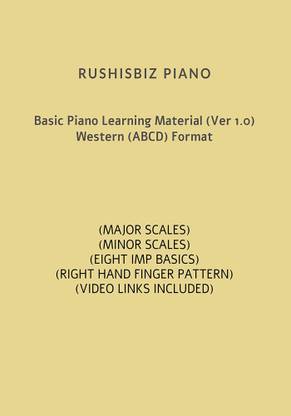 Basic Piano Learning Material (Ver 1.0) - Western (ABCD) Format