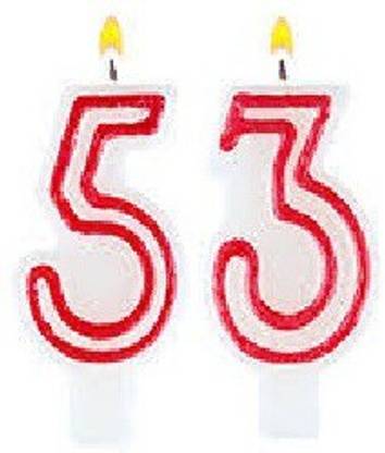 gorgeous moment fancy number candle "53' for cake decoration Candle