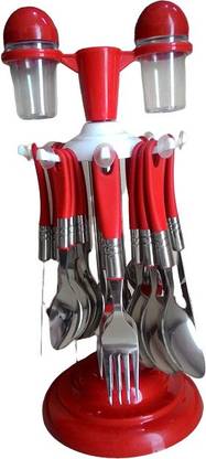 JE EXPORT Plastic, Steel Cutlery Set