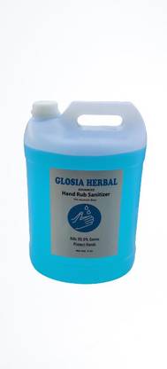 Glosia Herbal 5 ltr Alcohol Based  Hand Sanitizer Can