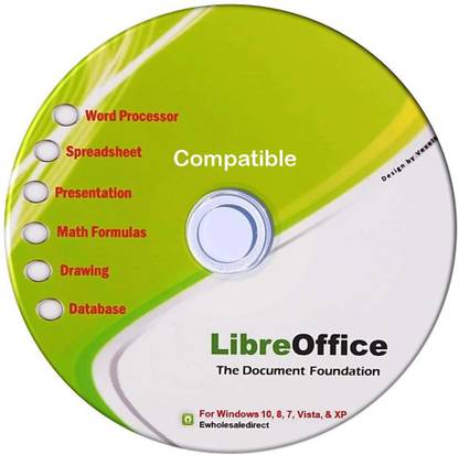 COMPATIBLE Office Suite for Windows 10 8 7 Vista XP by Libre Office Software and Computer Guide - Compatibles Office files Word, Excel and PowerPoint