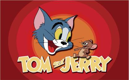 Tom and Jerry Wall Poster For Room With Gloss Lamination M71 Paper Print