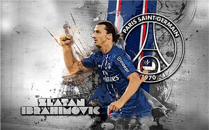 Zlatan Ibrahimovic Wall Poster For Room With Gloss Lamination M67 Paper Print