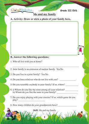 Worksheets For Class 3 - Environmental Science (EVS)