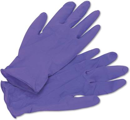 Kimberly Clark KC500 Nitrile Gloves (Purple, Large) - Pack of 100 Nitrile Examination Gloves