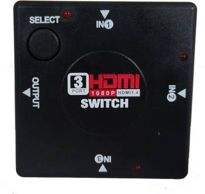 sn solutions HDMI Switch 3 Output Multiple Output Switch 1080P 4K Media Stream Media Streaming Device