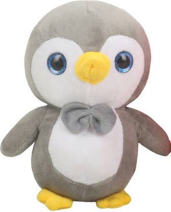 Danr Penguin Soft Toys for kids Super Soft Penguin Toy with Bow (5082 PENGUIN GERY)  - 20 cm