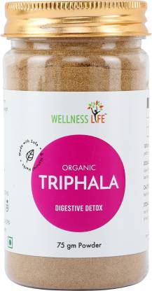 Wellness Life Organic Triphala Powder - Digestive Detox 75 gms