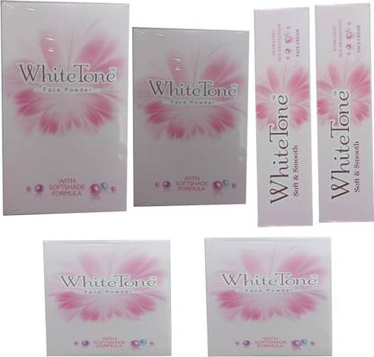 White Tone 2 PEARL (30 GM ) + 1 FACE POWDER (50 GM ) + 1 FACE POWDER ( 70 GM ) + 2 FACE CREAM (25 GM )