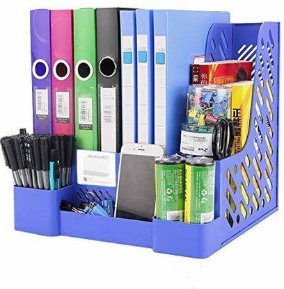 Bloriza 4 Compartments Plastic Desk oraganiser