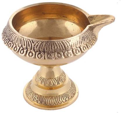 SBBCO Brass Diwali Kuber Pedi (No 2 ) Diya Oil / Ghee Lamp for Puja Brass Table Diya