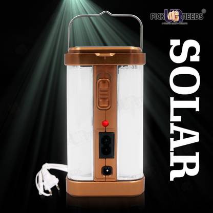 Make Ur Wish Solar Emergency Rechargeable home Light 4 Side Tube 10 hrs Lantern Emergency Light