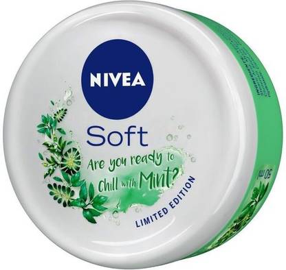 NIVEA Soft Chill With Mint Cream 50ml Pack of 3