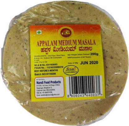 Nandi Appalam Masala Masala Papad