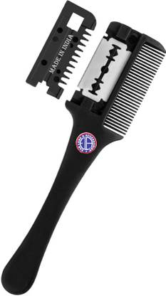ईयर लोब एंड एक्सेसरीज़़ A Quality Barber Styling Razor Comb Hairdressing Tool 1pcs