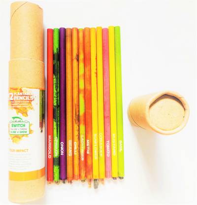 Prakrtik Plantable Seed Pencil (Pack of 12) Pencil
