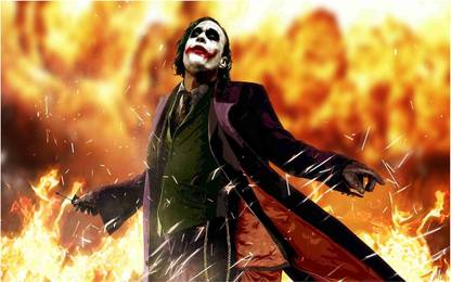 Joker Wall Poster For Room With Gloss Lamination M83 Paper Print