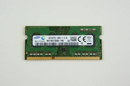 SAMSUNG PC3-12800 DDR3 4 GB (Single Channel) Laptop (M471B5173DB0-YK0 DDR3L (1.35v) LAPTOP)