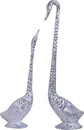 KRITIKA CRAFTS SWANPAIR(RAJ HANS) Decorative Showpiece  -  18 cm
