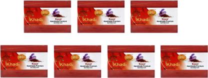 kailash khadi Kesar Premium Soap (Pack of 7) 875g