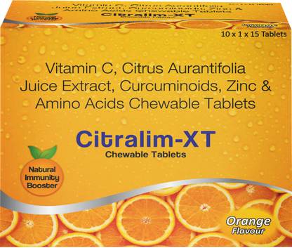 Citralim-XT Super Immunity Booster Chewable Tablets 4 Packs of 60 Tablets