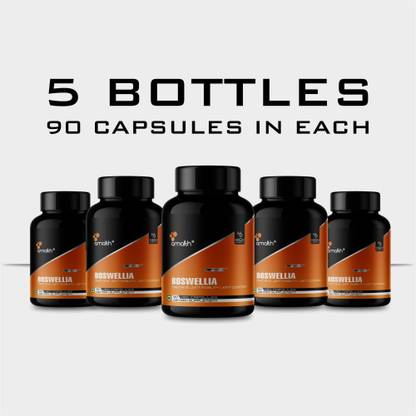 AMALTH Boswellia Extract Joint Support Supplement, Joint Pain capsule 1000mg-Set of 5