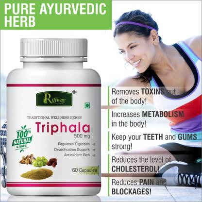 Riffway Triphla Multivitamin For Digestive Regularity, Relieves Constipation