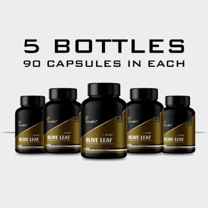 AMALTH Olive Leaf Extract for Immunity Booster, Antioxidant Capsule 1000mg-Set of 5