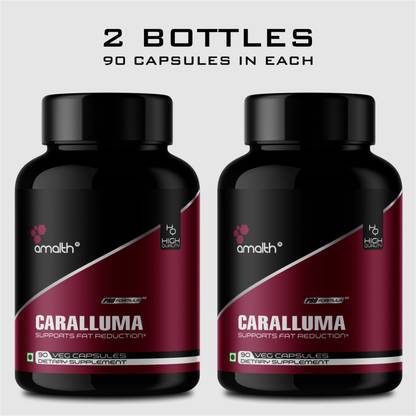 AMALTH Caralluma Fimbriata Extract Fat Burner, Weight Loss Capsules 1000mg-Set of 2