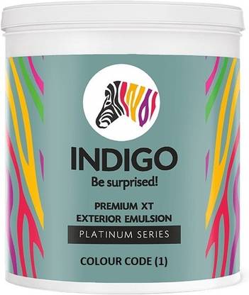 Indigo COLOUR CODE MENTION WITH ADDRESS NAME (COLOUR CODE) Emulsion Wall Paint