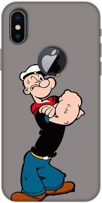 Artflix Back Cover for Apple Iphone X ( popeye )