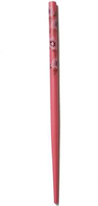 salvusappsolutions Wooden Pink Stick Design Hair pin - 1PC Bun Stick