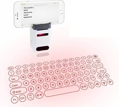 Blare 4 in 1 Laser Keyboard, Mouse, Piano and Portable Power Bank with 2000 mAh Backup for Smartphone,Tablet Virtual Laser Handheld Tablet Keyboard Compatible with Desktop, Laptop, Mac