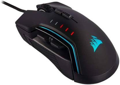 Corsair Glaive Pro RGB Gaming Mouse Interchangeable Grips 18000 DPI Wired Ambidextrous Optical  Gaming Mouse