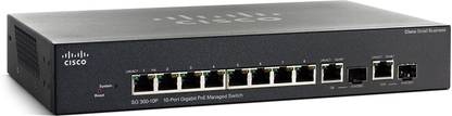 CISCO SG350-10P 10-Port Gigabit PoE Managed Switch 8 Ports 100 Mbps Fully Managed Network Switch