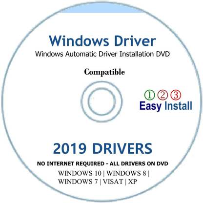 COMPATIBLE Automatic Driver Installation Recovery Disc for Windows 10, 7, Vista and XP.
