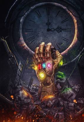 Thanos Hand Paper Print