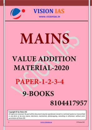Vision Ias - Value Added Material 2020 - For Mains [paper 1-2-3-4]