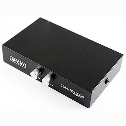 CHHIKARA 2 Port Manual VGA Splitter Switch Media Streaming Device
