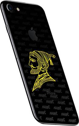 Super Ajanta 5 cm Shivaji 4068 24k gold platting 3D mobile sticker (pack of 2) Self Adhesive Sticker