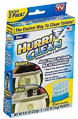 vulternic Clean Automatic Toilet & Tank Cleaner for Hands Free Removal of Stains, Rust and Mineral Deposits with No Chlorine or Harsh Chemicals Powder Toilet Cleaner