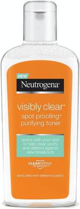 NEUTROGENA Visibly Clear spot Proofing Purifying Toner for Spot Reduction and Breakouts Men & Women
