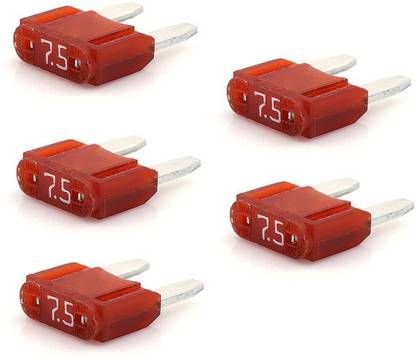 D-Auto MINI BLADE FUSE-7.5 AMP(Pack of 5 Fuses) Vehicle Fuse