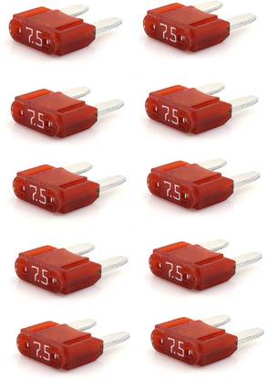 D-Auto MINI BLADE (ATM) FUSE-7.5 AMP Pack of 10 Vehicle Fuse