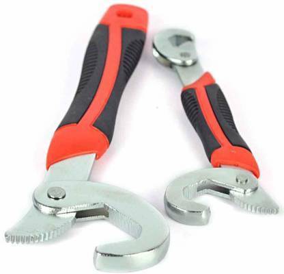 strodix Wrench Set All In One Multi Function Universal Spanner Garden snap n' Grip Double Sided Combination Wrench Set Double Sided Speed Wrench Stainless Steel Socket Adjustable Universal Multi Function Wrench Spanner Set Tools Open End Tool Spanner 9Mm to 32 Mm Works Double Sided Pipe Wrench Double Sided Speed Wrench