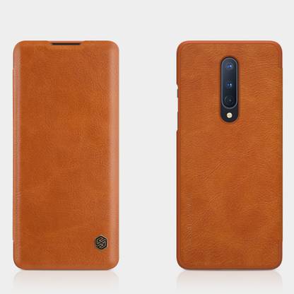 Nillkin Flip Cover for OnePlus 8 One Plus 8 (1+8) (6.55" Inch) Qin Flip Leather